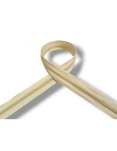 CREMALLERA BEIGE CLARO 008 POR METROS NYLON MAYA 5