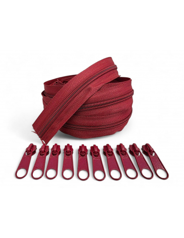 PACK 5 METROS CREMALLERA ROJA MAS 10...
