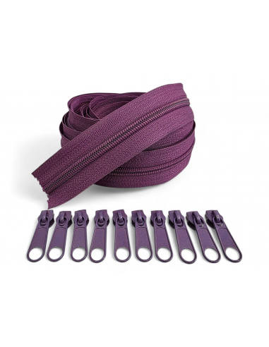 PACK 5 METROS CREMALLERA MORADA MAS...