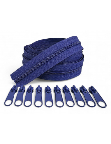 PACK 5 METROS CREMALLERA LILA OSCURO...