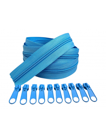 PACK 5 METROS CREMALLERA AZUL MAS 10 CURSORES AL TONO C/209