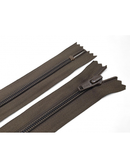 CREMALLERA YKK MARRÓN NYLON-5 - VARIOS TAMAÑOS C/009