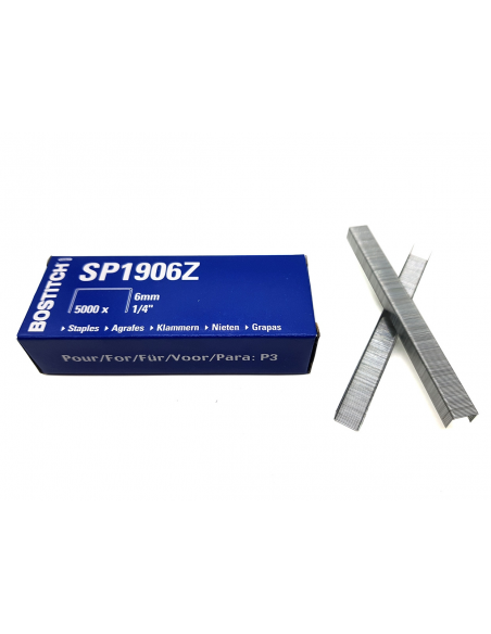 PAQUETE (5 MILL) GRAPAS SP-19 1/4 6MM.