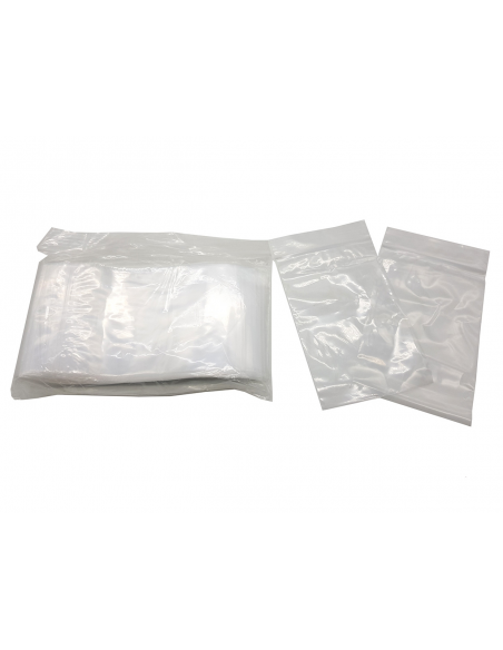 PAQUETE DE 100 BOLSAS 10X15CMS G200 AUTOCIERRE