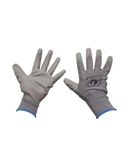 PAR DE GUANTES NITRI-FIT GRIS NYLON T-9