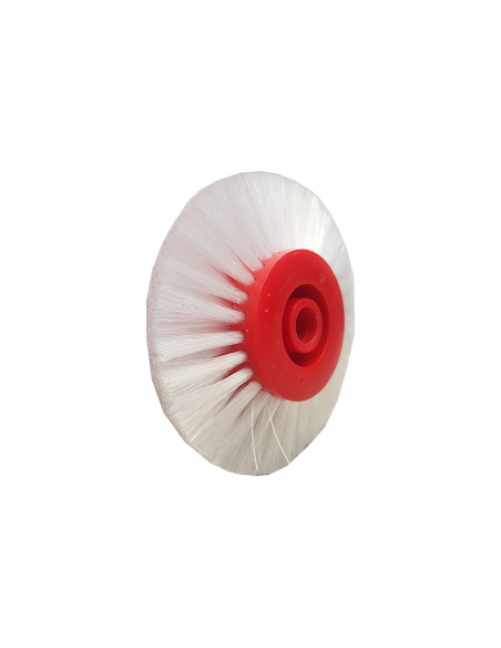 CEPILLO CONVERGENTE 80MM. BLANCO 4 HILERAS NUCLEO PLASTICO ROJO