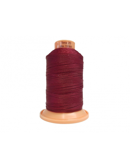 BOBINA FIO VERMELHO BURDEOS TERA 20 200 MTS. C/ 0226